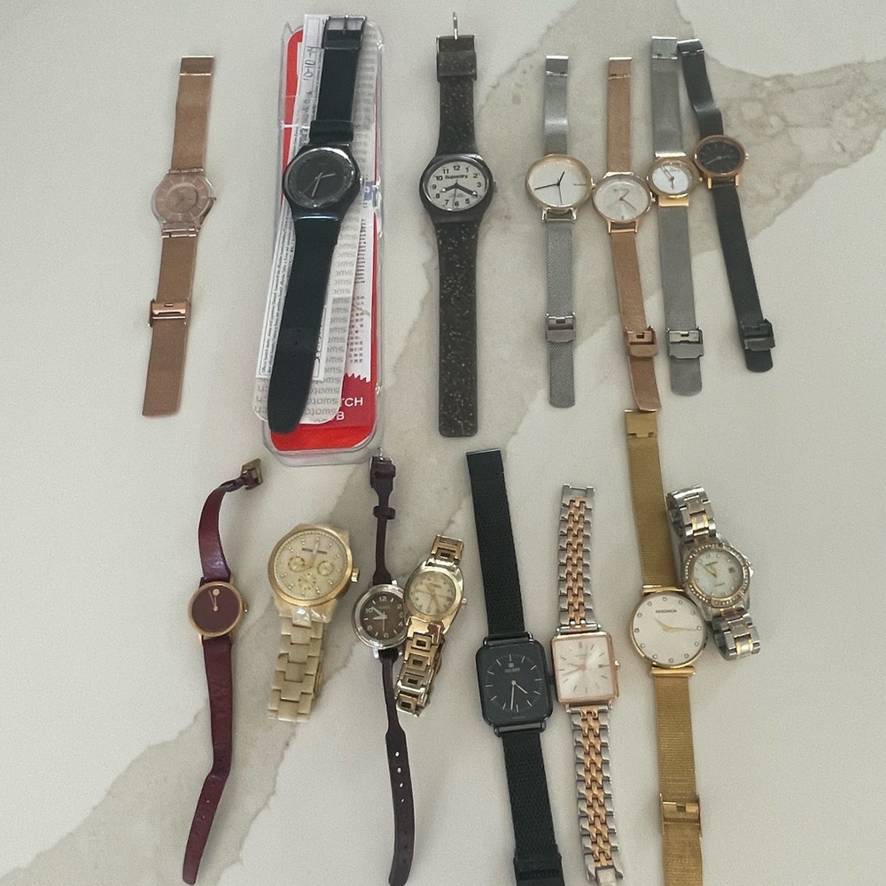 15 Watches for Parts
Swatch Superdry Fossil Skagen Sekonda Movado & Michael Kors